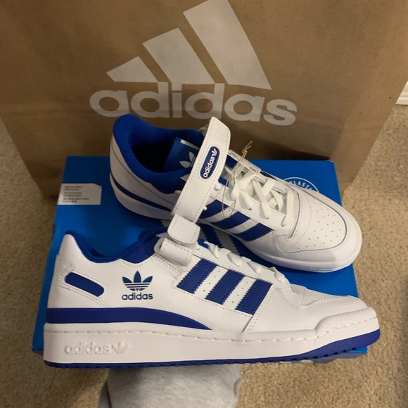adidas Forum Low White Royal Blue - Picture 9 of 10
